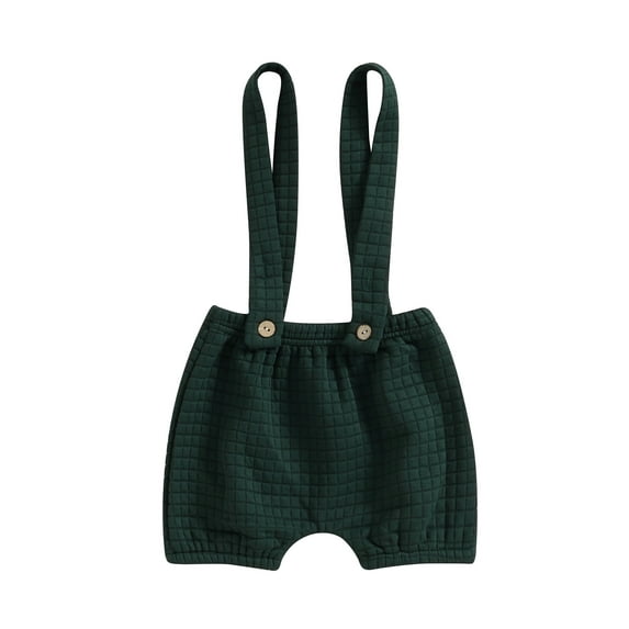 GXFC Infant Suspender Shorts for Boy Girls 3M 6M 9M 12M Baby Casual Solid Elastic Waist Short Pants for Newborn