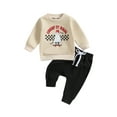 thumbnail image 1 of GXFC Kids Boy Halloween Outfits Clothes 6M 1T 2T 3T Toddler Baby Boy Long Sleeve Graphic Print Sweatshirt+Elastic Long Pants 2Pcs Halloween-themed Clothing Costume for Children Boy, 1 of 8