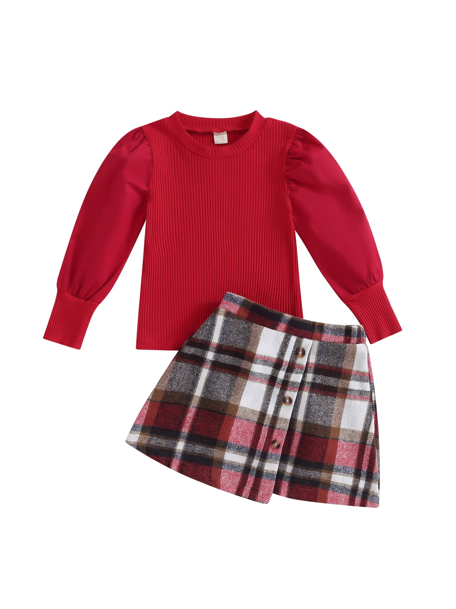 GXFC Little Girl Skirt Outfits Set Clothes 3T 4T 5T 6T 7T 8T Kids Girl