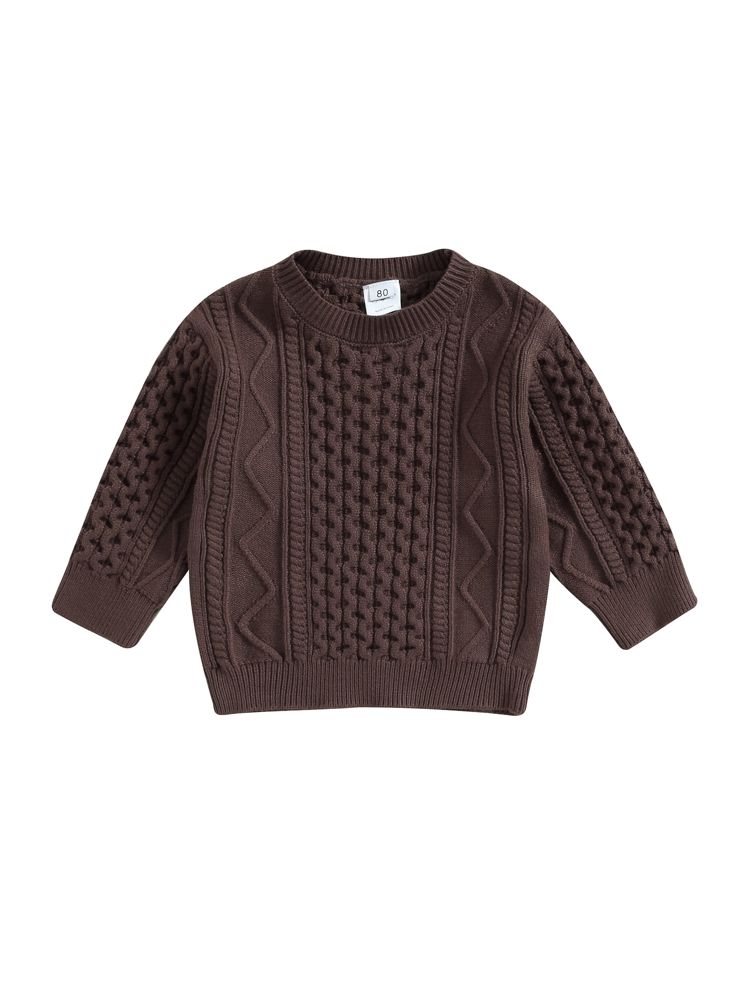 GXFC Little Girls Boys Fall Sweaters Clothes 6M 1T 2T 3T 4T 5T Kids Long Sleeve Solid Knit Pullovers Tops Autumn Warm Sweaters Clothing for Children Boys Girls Walmart
