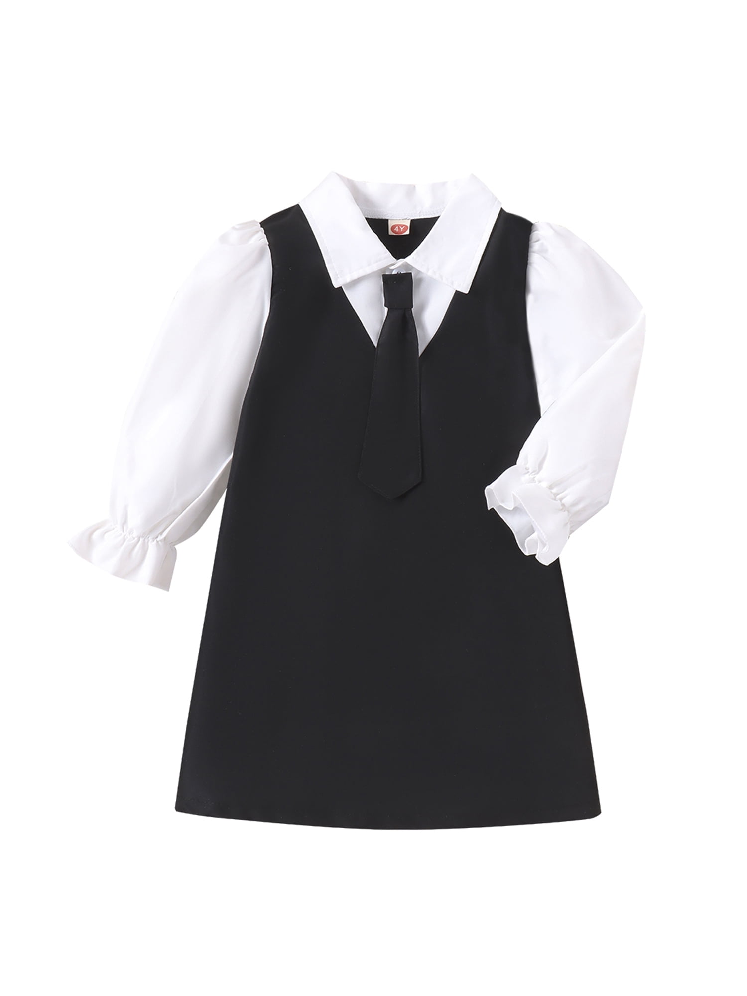 GXFC Little Girls Fall Dress Clothes 4T 5T 6T 7T Kids Girls Long Sleeve