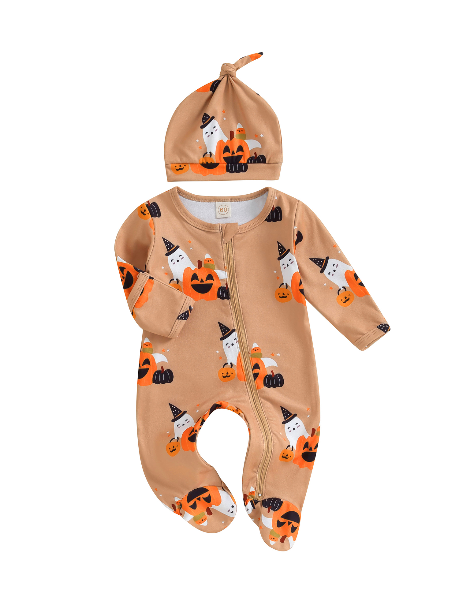 GXFC Preemie Girls Boys Halloween Footies Jumpsuits Clothes 6M 12M