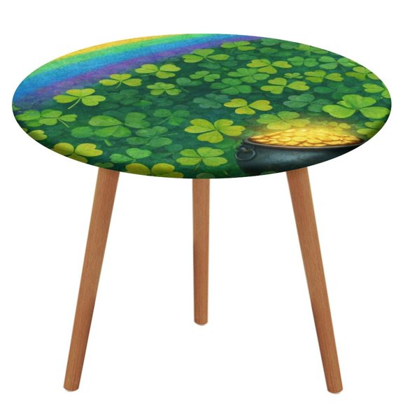 GXFC Shamrocks & Pot of Gold Table Cloth, Waterproof Oil-Proof, Wipeable Spill-Proof Table Cover for Dining Table, Heavy Duty Durable Tablecloth for Kitchen, Party, Picnic, Home Decor,