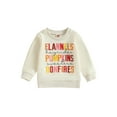 thumbnail image 1 of GXFC Toddler Baby Boys Girls Halloween Sweatshirt Kids Fall Long Sleeve Pumpkin Letter Print Pullovers Tops Children Halloween Fall Cute Costume 6M-4T, 1 of 9