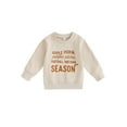 thumbnail image 1 of GXFC Toddler Boys Girls Fall Sweatshirt Clothes 6M 1T 2T 3T 4T Kids Long Sleeve Letter Print Pullovers Tops Casual Autumn Clothing for Toddler, 1 of 9