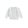 thumbnail image 1 of GXFC Toddler Girls Fall Knitted Sweater 6M 12M 18M 2T 3T Kids Girls Long Sleeve Button-down Closure Cardigan Tops Children Girls Casual Warm Autumn Winter Clothes, 1 of 8