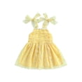 thumbnail image 1 of GXFC Toddler Girls Summer Slip Dress Kids Girls Sleeveless Off Shoulder  Daisy Princess Dress A-Lined Dress 6M-4T, 1 of 9
