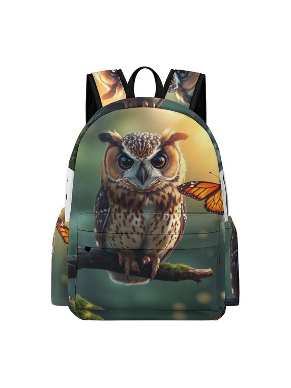 Twilight Elf Whispers Printed Oxford Backpack, Large Capacity Laptop Backpack, Water Resistant, Travel Daypack for College Work Commuting Adults,