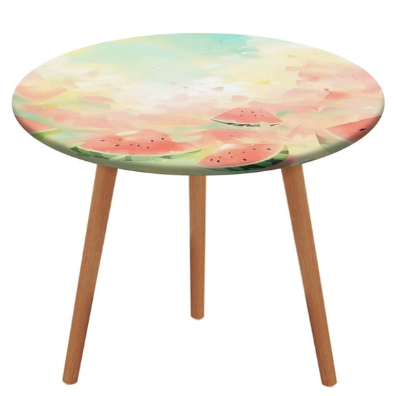GXFC Watercolor Watermelon Slice Pattern Table Cloth, Waterproof Oil-Proof, Wipeable Spill-Proof Table Cover for Dining Table, Heavy Duty Durable Tablecloth for Kitchen, Party, Picnic, Home Decor,