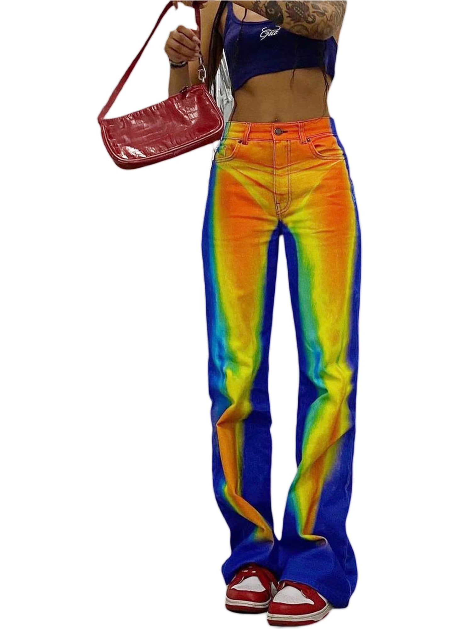 Tie dye deals flare pants