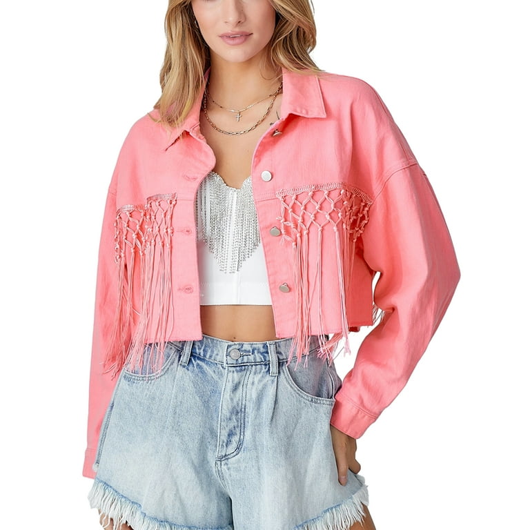 Tassel denim cheap