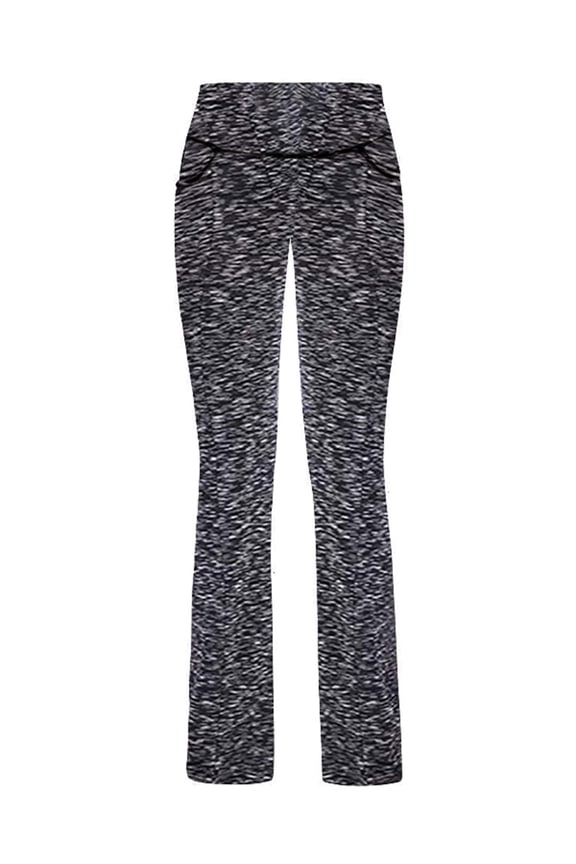 Womens Workout Bottoms Laides Slightly Flare Yoga Trousers Wide-Leg Elastic High Waist Casual Pants Fashion Sports Stretch Pants