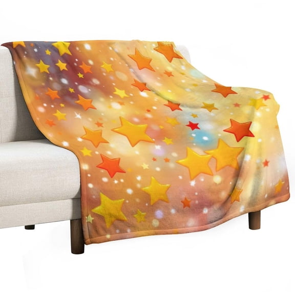 GXFC stars space art, winter sofa dormitory home decoration, must-have travel product. Size is 50x60 inches.