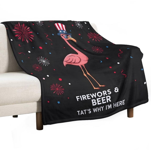 GXFCAFlamingo Blaze Feast, winter sofa dormitory home decoration, must-have travel product. Size is 50x60 inches.