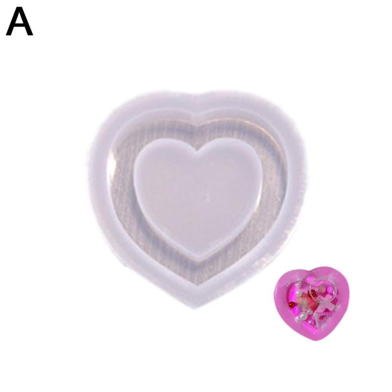 Resin Shaker Mold,Phone/Heart/Cats Paw Silicone Quicksand Mould