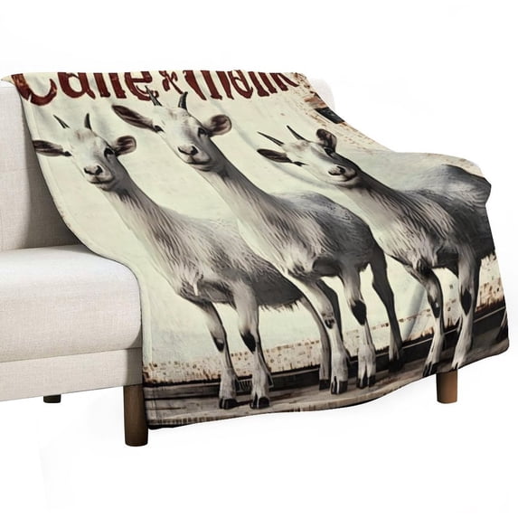 GXFGoat stream full moon, comfortable and soft, warm casual blanket, printed design, winter sofa dormitory home decoration, must-have travel product. Size is 50x60 inches.