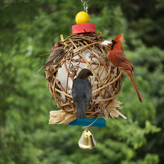 GXFMYA Birdhouse Nesting Ball for Birds, Hummingbird Nesting Gifts, Eco-Friendly Bird House for Outdoor Backyard Use