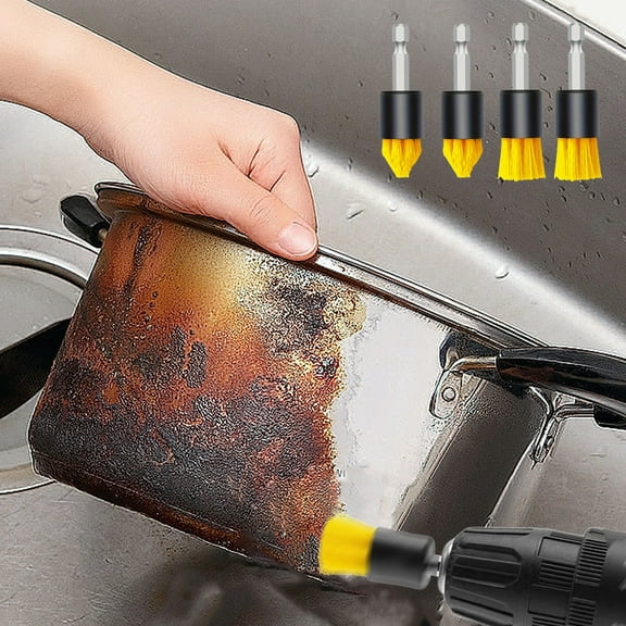 GXFMYA Electric Cleaning Drill Brush for Kitchen, Carpet & Tile - Mini Rotary Scrubber, Multi-Surface Power Scrub Brush for Home Cleaning