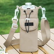 Crossbody Water Bottle Carrier Bag For Women - Portable Cup Holder With Storage Pockets
