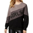 thumbnail image 1 of GXG Womens Embroidered Girls Sweatshirt, Black, Juniors, Large, 1 of 1