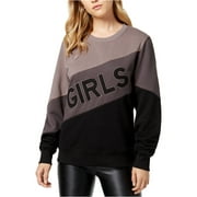 GXG Womens Embroidered Girls Sweatshirt, Black, Large