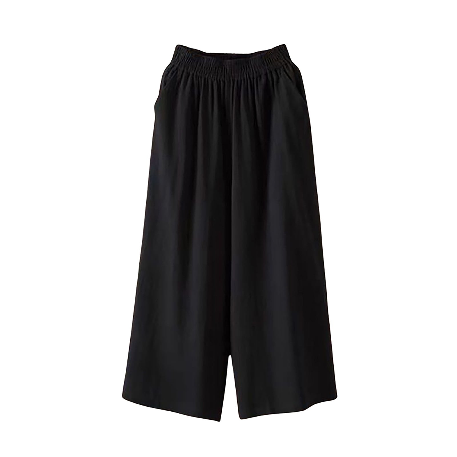 Black Plus Size Capri Pants