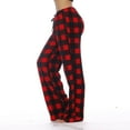thumbnail image 1 of GXIPO Flannel Fuzzy Pajama Pants Women Fleece Casual Buffalo Plaid Drawstring Pajama Bottoms Homey Fluffy Plush with 2 Pockets Sleepwear Red M, 1 of 5