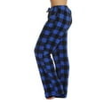 thumbnail image 1 of GXIPO Fuzzy Pajama Pants Women Warm Fleece Buffalo Plaid Flannel Plush Drawstring Pajama Bottoms Homey Fluffy Pj Pants Blue S, 1 of 4