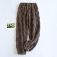 thumbnail image 1 of GXIPO Fuzzy Pajamas Pants for Women and Men Plush Fleece Comfy Flannel Pajama Bottoms Homey Fluffy Warm Sleepwear Coffee L, 1 of 3