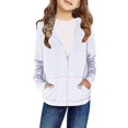 thumbnail image 1 of GXIPO Girls Zip Up Hoodies Teen Fleece Full-Zip Sweatshirts Jacket Casual Fall Hoodie with Pocket, 1 of 3