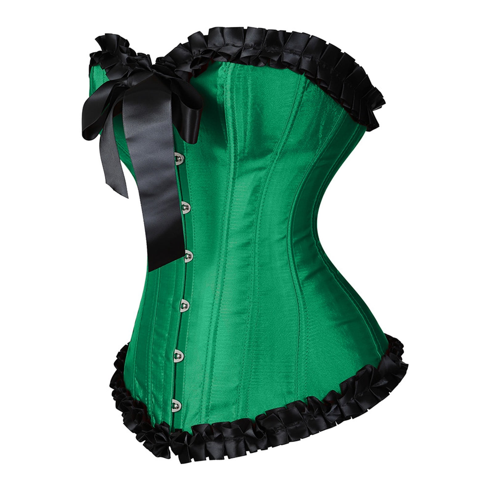 Women Overbust Sweetheart Lace Up Bones Corset Bustier Tops Underbust Bridal Lingerie Bodyshaper Push Up Plus Size Halloween Costume