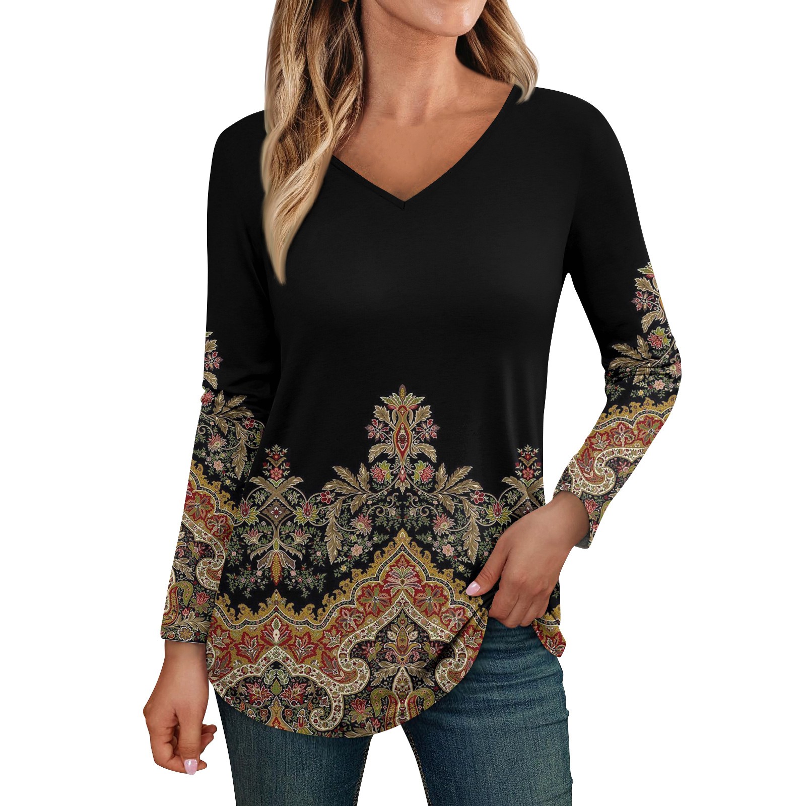 cute long sleeve shirts to wear with leggings