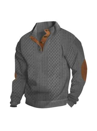 Men's Sweaters with Elbow Patches