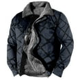 thumbnail image 1 of GXIPO Mens Fleece Lined Sherpa Jacket Western Plaid Flannel Jackets Zip Up Big and Tall Thickened Thermal Heavyweight Coat Black 3XL, 1 of 3