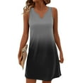 thumbnail image 1 of GXIPO Sun Dresses for Women 2025 Vacation Summer Casual Sleeveless Tank Dress Beach Cover Ups Trendy Midi Sundress Dark Gray 2XL, 1 of 7