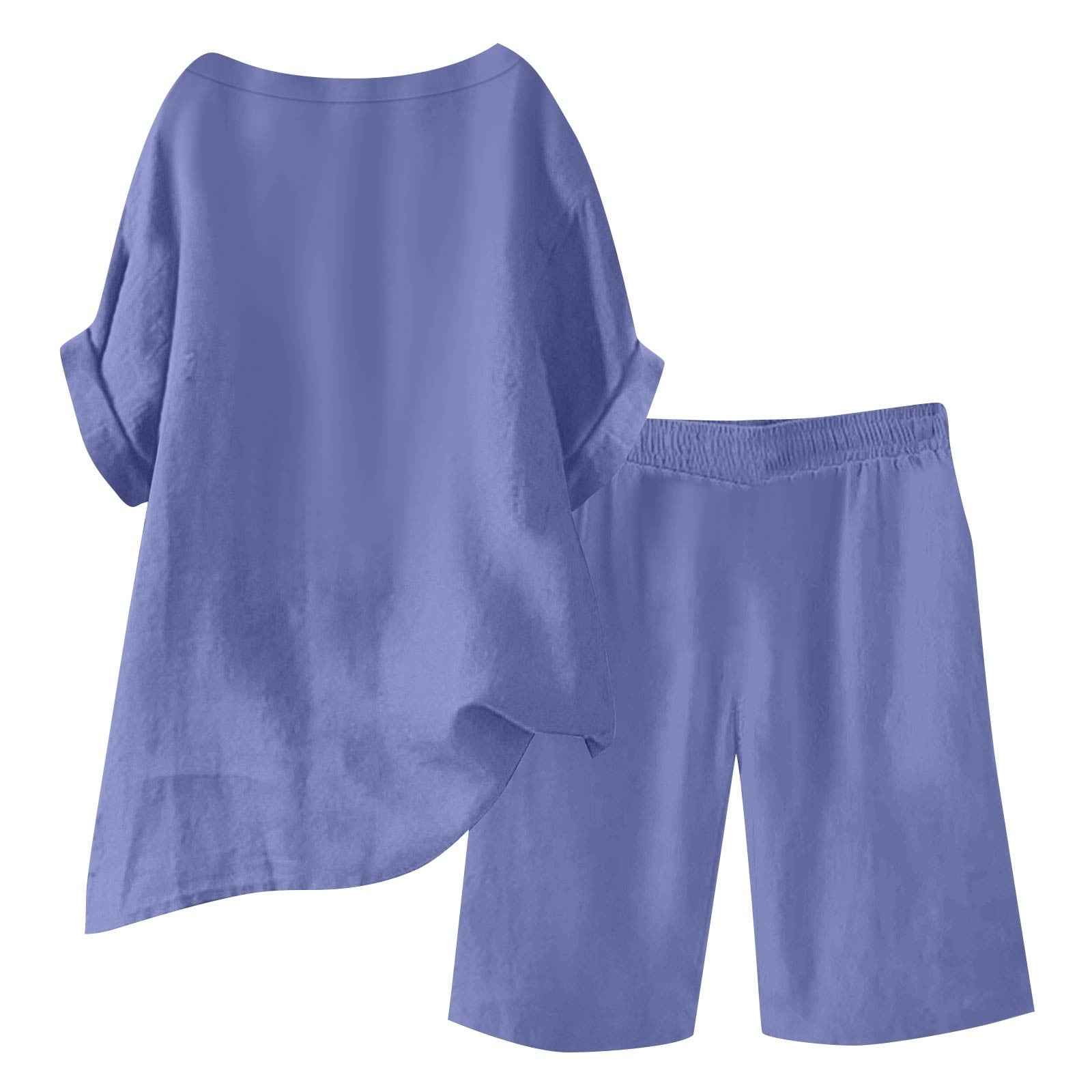 Linen Button Down Outfit Unisex Linen Set For Casual Comfort And Breathable Style main image 0