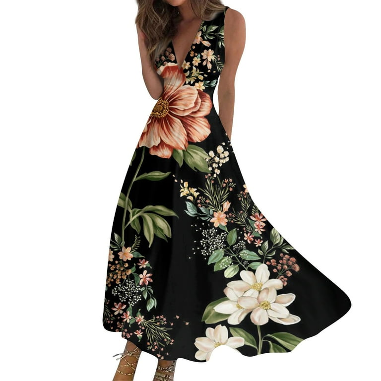 Women's Pleated High Waist Sleeveless Evening Dress Women's Pleated High Waist Sleeveless Evening Dress