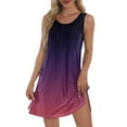 thumbnail image 1 of GXIPO Womens Summer Dresses 2025 Loose Sleeveless Sundresses Swimsuit Coverup with Pockets Floral/Plain/Eyelet Purple M, 1 of 8
