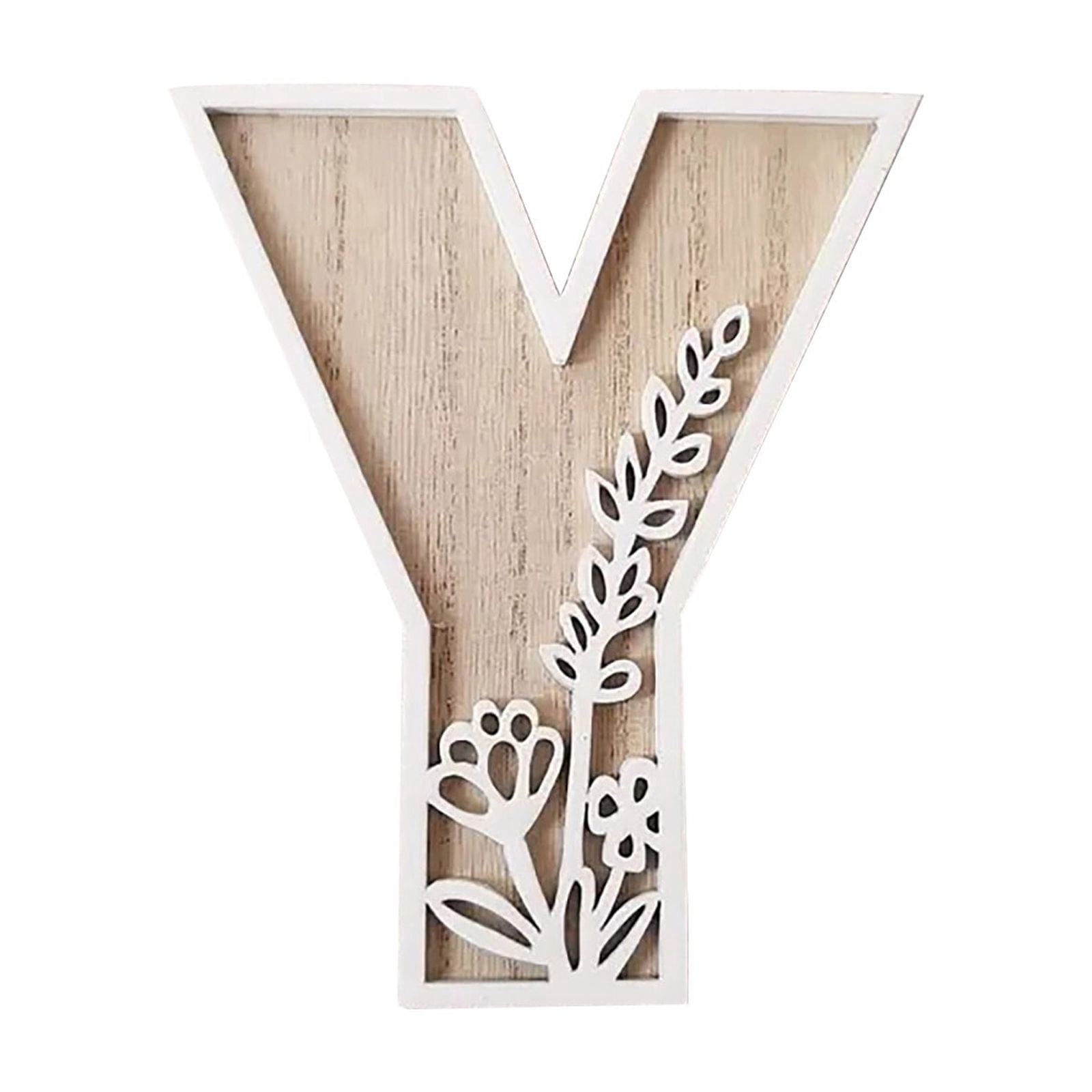 WOODOUNAI 6 Inch Unfinished Wood Letter - Rustic Decorative Letter For Wall Decor, Crafts, Sign Making (Letter F) - View #9