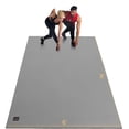 thumbnail image 1 of GXMMAT Large Exercise Mat 8'*6'(7mm), Extra Wide Non-Slip Workout Mats for Home Gym Flooring, Shoe Friendly, Grey, 1 of 7
