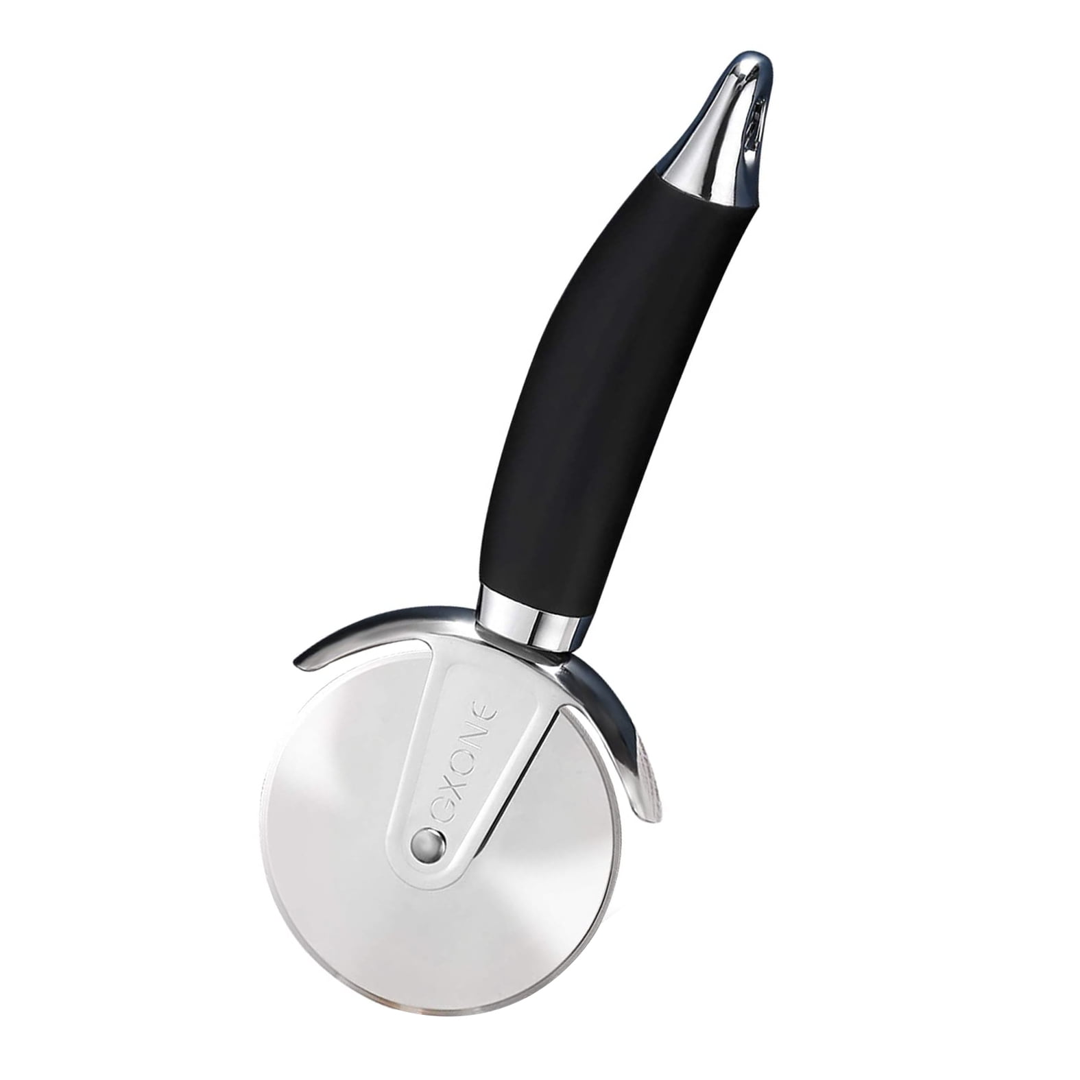 Stainless Steel Pizza Cutter With Finger Guard - 3 Inch Sharp Wheel, Ergonomic Handle, Easy To Clean