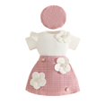 thumbnail image 1 of GXWEA 18-24 Months Girl Clothing Toddler 2 Piece Outfits Girls Toddler Baby Girl Summer Clothes Set Outfit Short Sleeve T-Shirt And Shorts 2Pcs Suit For Girls, 1 of 9