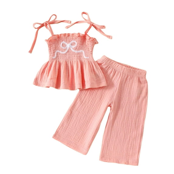 GXWEA 9 Month Baby Girl Clothes Toddler Girl Clothing Baby Girl Clothes Set Little Girl Ruffle Top Pants Baby Girl Outfit