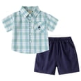 thumbnail image 1 of GXWEA Baby Boy Set Baby Boy Outfits 3-6 Months Toddler Baby Boys Clothes Set Short Sleeve T-Shirt And Shorts Summer 2 Pcs Outfit, 1 of 8