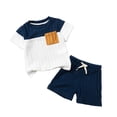 thumbnail image 1 of GXWEA Baby Boy Shorts 4T Boys Outfits Toddler Boy Summer Short Sleeve T-Shirt And Short Set, 1 of 8
