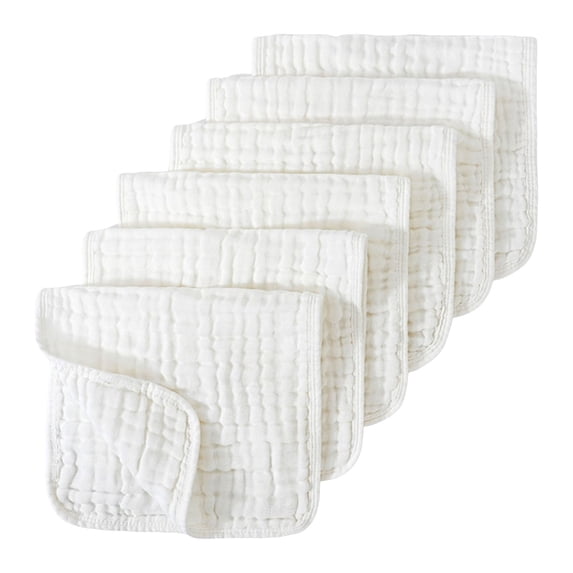 GXWEA Baby Girl Clothes Infant Baby Boys Girls Drool Cloths Cotton Muslin Towels Absorbent Daily Use(0-24 Months,White)
