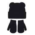 thumbnail image 1 of GXWEA Baby Hats Toddler Bear Ear Knit Beanie Mitten Scarf Set Thick Warm 3 Piece Winter Accessory Kit, 1 of 8