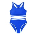 thumbnail image 1 of GXWEA Bathing Suits For Girls 10-12 Girls Bikinis Girls Swimsuit Double Strap High Waist Sporty Bikini Swimsuits Swim 2 Piece Set Blue 13-14 Years, 1 of 9