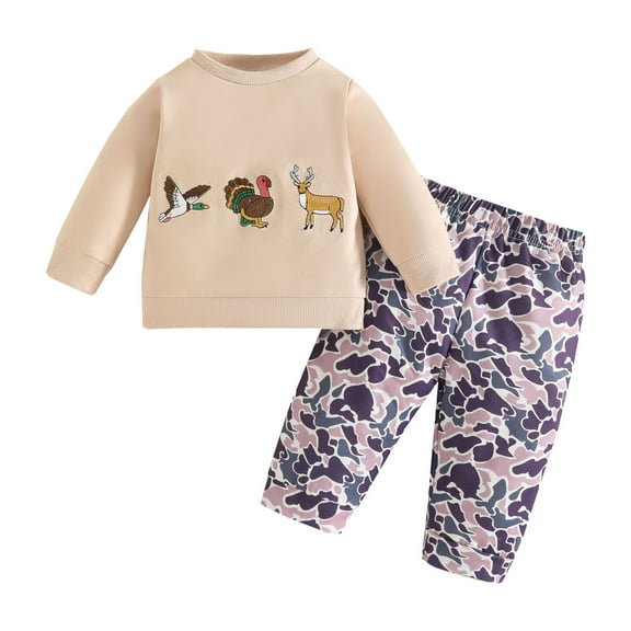 GXWEA Boy Clothes Boys Sweatsuit Toddler Boy Outfit Boy Fall Winter Clothes Set Tops Pants 2-3 Years