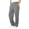 thumbnail image 1 of GXWEA Boy's Baggy Sweatpants Straight Leg Open Bottom Casual Pants Elastic Waist Athletic Joggers Sweat Pants with Pockets 13-14 Years, 1 of 5